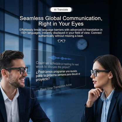 AI Smart Glasses with Camera and Audio